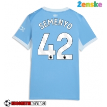 Ženske Nogometnih dresov Manchester City Antoine Semenyo #42 Domači 2026-27 Kratki rokavi